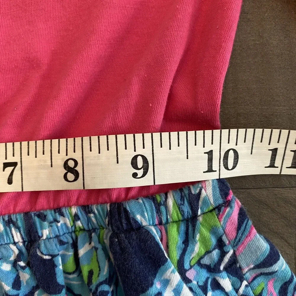 Lilly Pulitzer Girls Giavanna Dress‎ Colorful Floral Long Sleeve Pockets Sz S